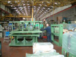 1200Ton 4 Ram Upstroke Press during construction - in JBT Engineerings UK Factory 